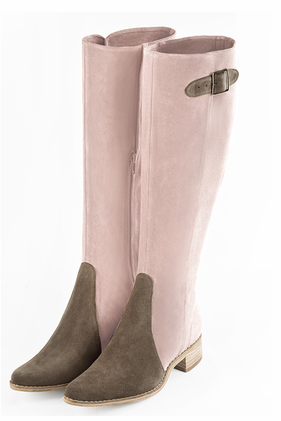 Bottes habillées rose poudré pour femme - Florence KOOIJMAN
