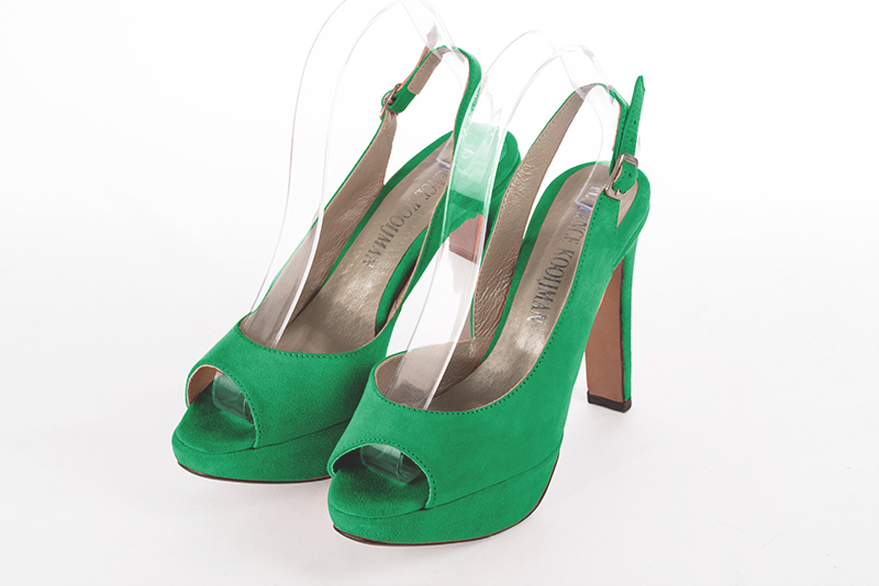 Sandales habillées vert émeraude pour femme - Florence KOOIJMAN