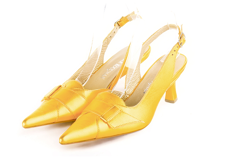 Chaussures habillées jaune soleil pour femme - Florence KOOIJMAN