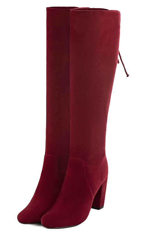 Bottes habillées rouge bordeaux pour femme - Florence KOOIJMAN