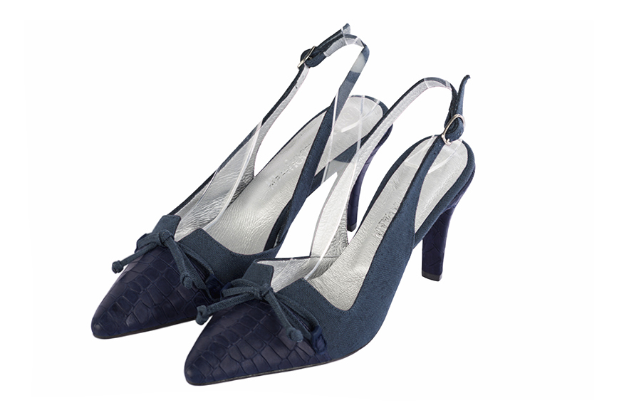Chaussures habillées bleu denim pour femme - Florence KOOIJMAN