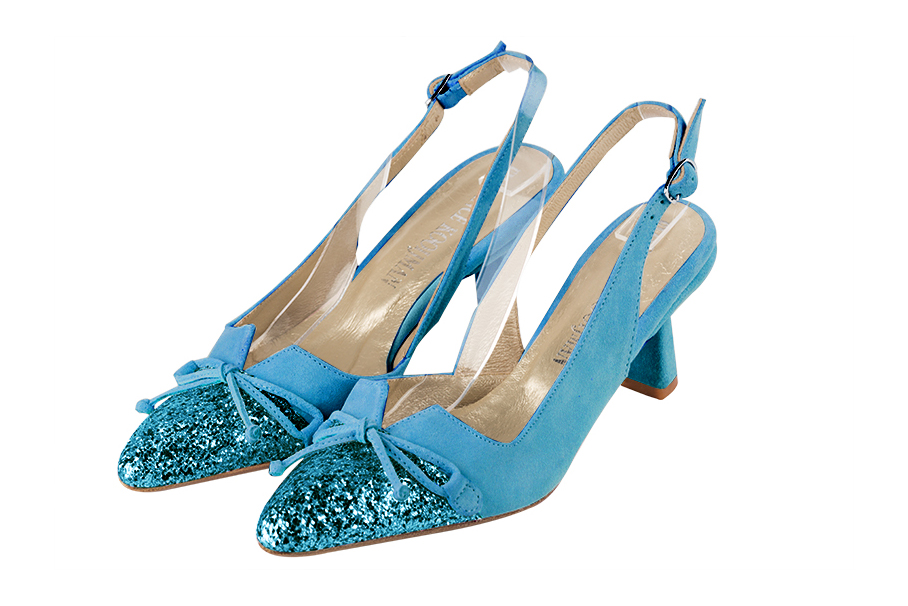 Chaussures habillées bleu turquoise pour femme - Florence KOOIJMAN
