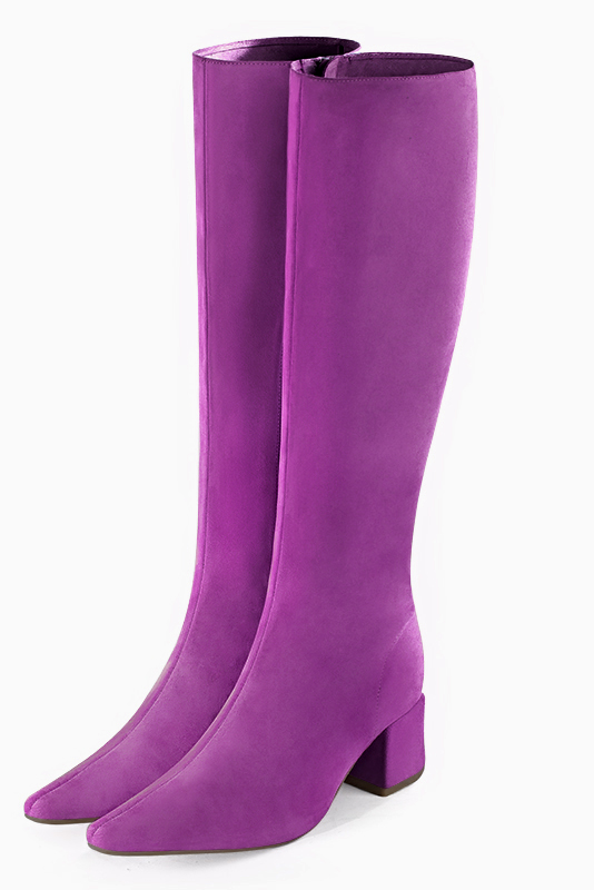 Bottes habillées violet mauve pour femme - Florence KOOIJMAN