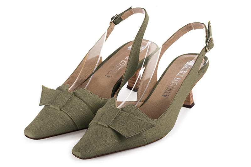 Chaussures habillées vert kaki pour femme - Florence KOOIJMAN