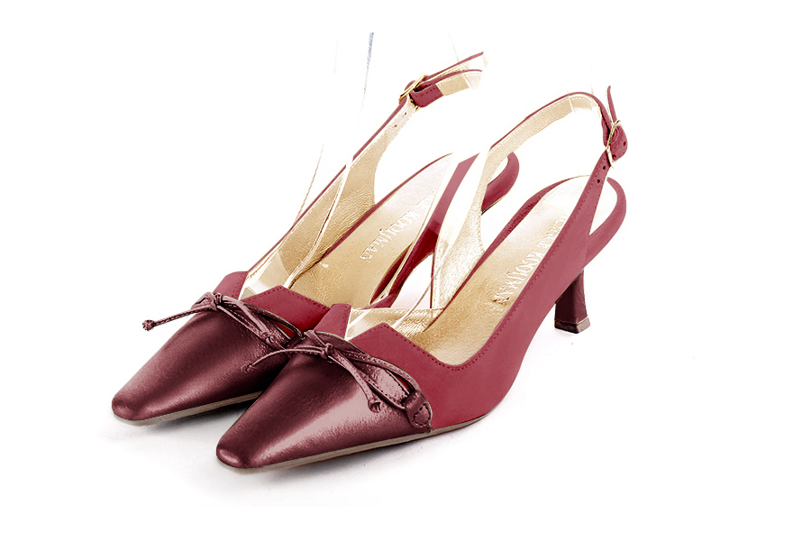 Chaussures habillées rouge framboise pour femme - Florence KOOIJMAN