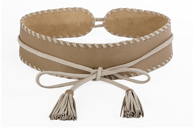 Sacs et pochettes cérémonie Florence KOOIJMAN - Sac Femme Beige et Blanc, format cabas, personnalisable dans toutes les couleurs
