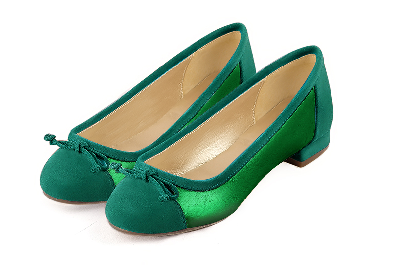 Ballerines habillées vert émeraude - Florence KOOIJMAN