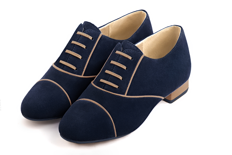 Chaussures à lacets habillées bleu nuit pour femme - Florence KOOIJMAN