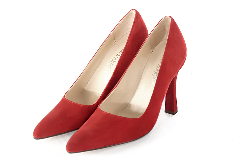 Escarpins habillés rouge coquelicot - Florence KOOIJMAN