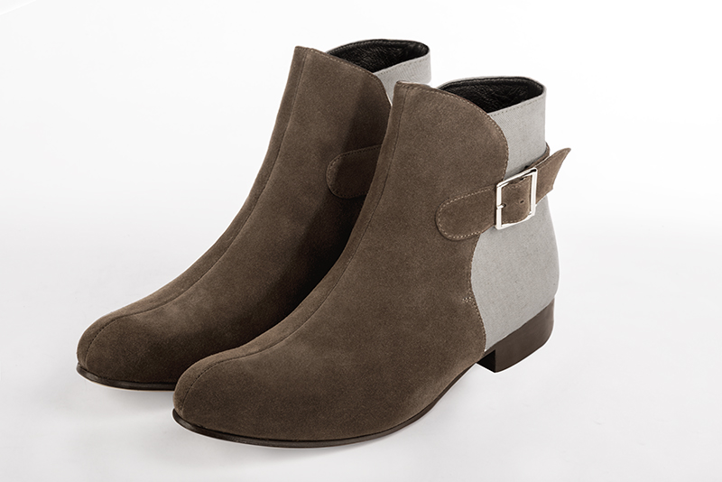 Chaussures homme personnalisable Florence KOOIJMAN - Boots Homme Biker et bimatière Beige et Marron, du 39 au 46, personnalisable en Camel Marine Noir Vert Marron et Gris