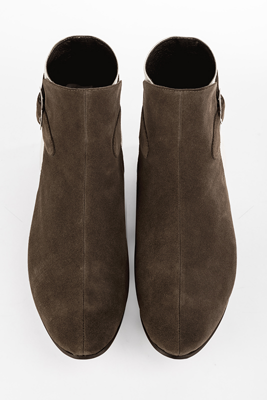 Chaussures homme tendance Florence KOOIJMAN - Boots Homme Biker et bimatière Beige et Marron, du 39 au 46, personnalisable en Camel Marine Noir Vert Marron et Gris