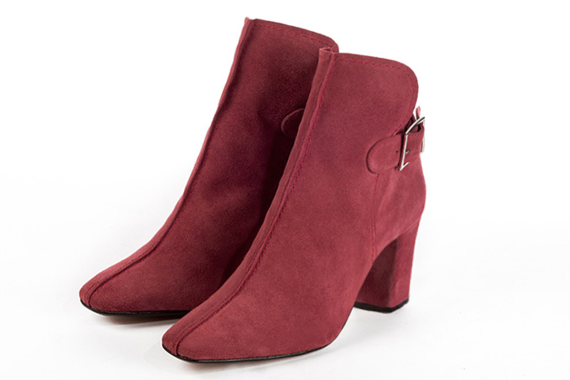 Boots personnalisable Florence KOOIJMAN - Boots rouge personnalisable sur un talon mi-haut