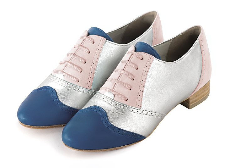 Chaussures à lacets habillées argent platine pour femme - Florence KOOIJMAN