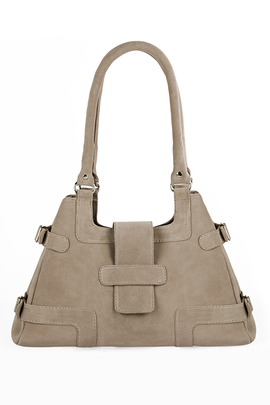 Luxueux sac à main, élégant et raffiné, coloris beige sable. Personnalisation : Choix des cuirs et des couleurs. - Florence KOOIJMAN