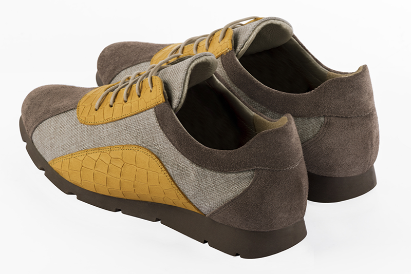 Chaussures haut de gamme Florence KOOIJMAN - Basket Tendance, Jaune et Beige