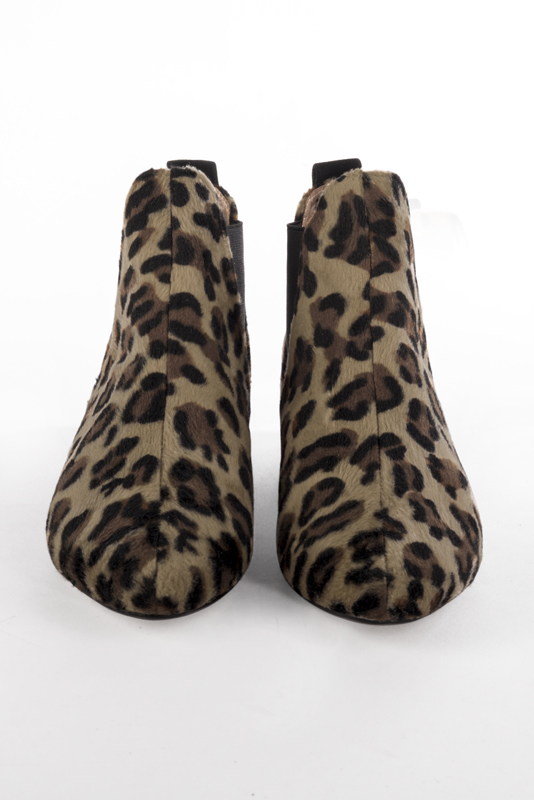 Boots tendance Florence KOOIJMAN - Boots Femme plate léopard collection Hiver 2016 personnalisable dans toutes les couleurs du 35 au 43 adapté au petit et gros coup de pied