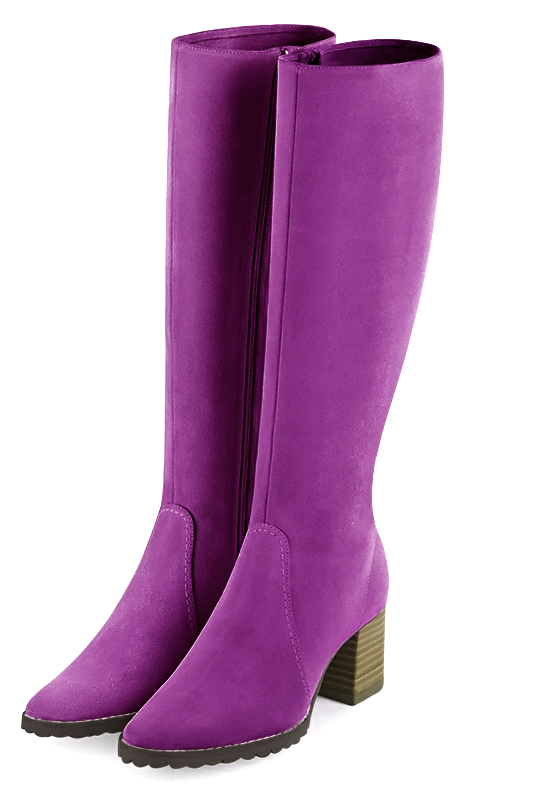 Bottes habillées violet mauve pour femme - Florence KOOIJMAN