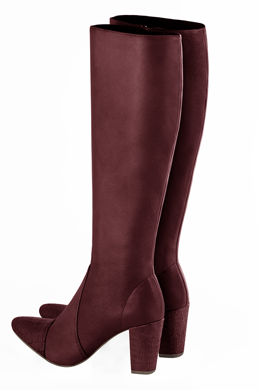 Bottes tendance Florence KOOIJMAN - Bottes Femmes, en cuir Bordeaux