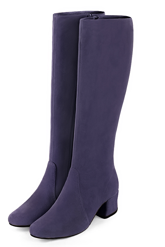 Bottes habillées violet lavande pour femme - Florence KOOIJMAN