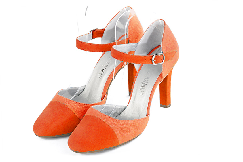 Chaussures habillées orange pêche pour femme - Florence KOOIJMAN