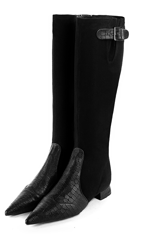 Bottes habillées noir mat pour femme - Florence KOOIJMAN