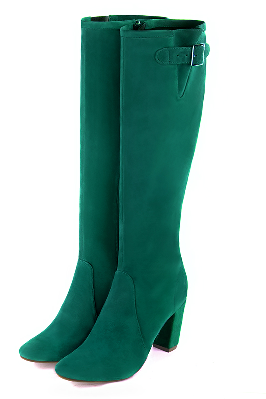 Bottes habillées vert émeraude pour femme - Florence KOOIJMAN