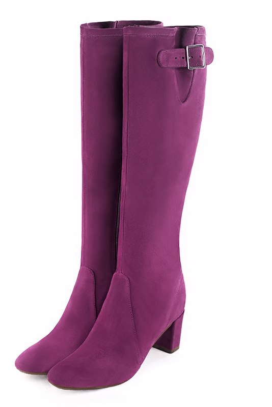 Bottes habillées violet myrtille pour femme - Florence KOOIJMAN