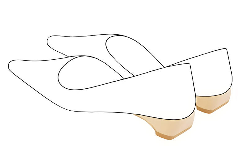 Chaussures et maroquinerie Florence KOOIJMAN - Petit talon trotteur plat, compensé dans la gorge 