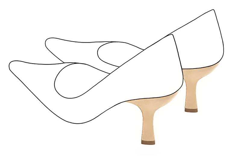 Chaussures et maroquinerie Florence KOOIJMAN - Talon de caractère, d'une hauteur de 7.5 centimètres, avec un pied fin de forme triangulaire, positionné en avant