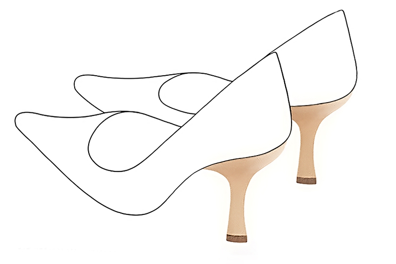Chaussures et maroquinerie Florence KOOIJMAN - Talon de caractère, d'une hauteur de 8.5 centimètres, avec un pied fin triangulaire, positionné sur l'avant