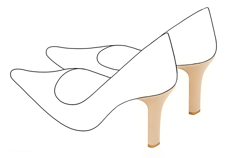 Chaussures et maroquinerie Florence KOOIJMAN - Talon d'une hauteur de 9 centimètres, avec un pied fin à pans coupés