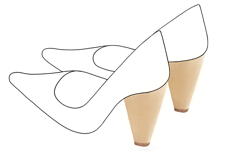 Chaussures et maroquinerie Florence KOOIJMAN - Talon d'une hauteur de 9.5 centimètres, fuselé vers une base de 1.5 centimètre de largeur