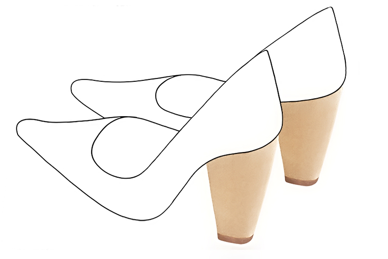Chaussures et maroquinerie Florence KOOIJMAN - Talon bottier d'une hauteur de 9.5 centimètres, fuselé, se terminant sur une base de 1.5 centimètres de largeur, par 2.5 centimètres de longueur