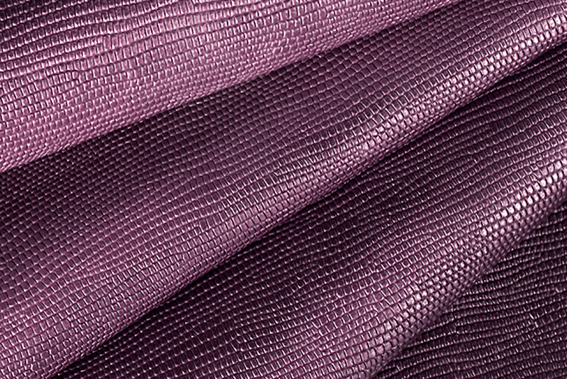 Cuir métallisé : Lézard Magnetic violet myrtille - Personnalisation Florence KOOIJMAN