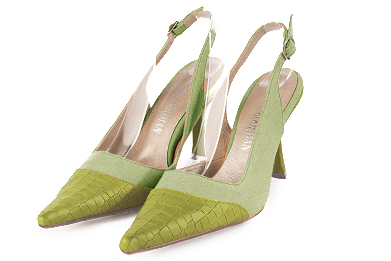 Chaussures habillées vert tilleul pour femme - Florence KOOIJMAN