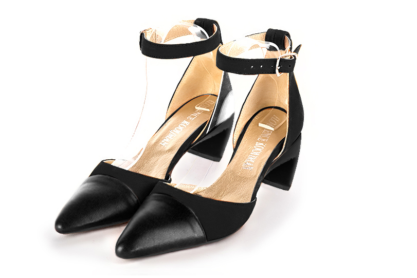 Chaussures habillées noir satiné pour femme - Florence KOOIJMAN