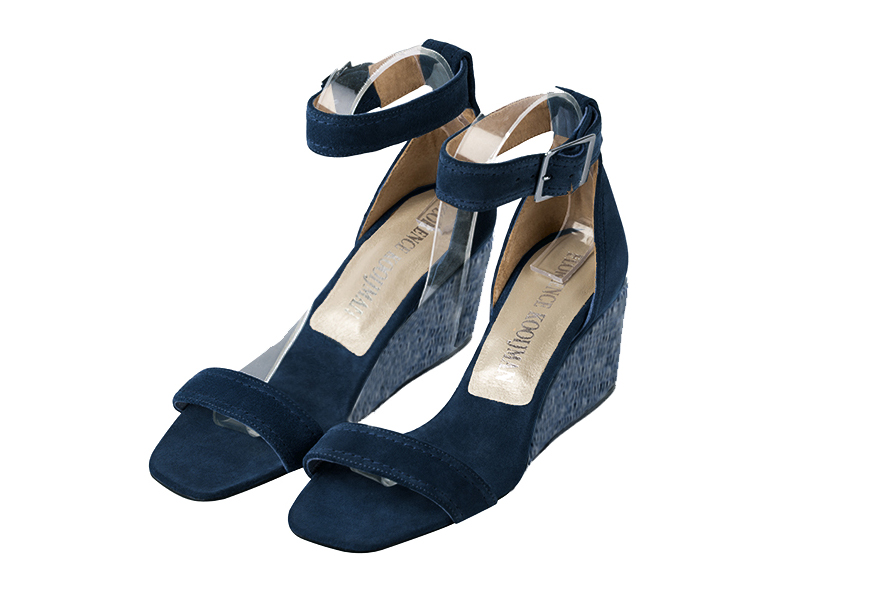 Sandales habillées bleu marine pour femme - Florence KOOIJMAN