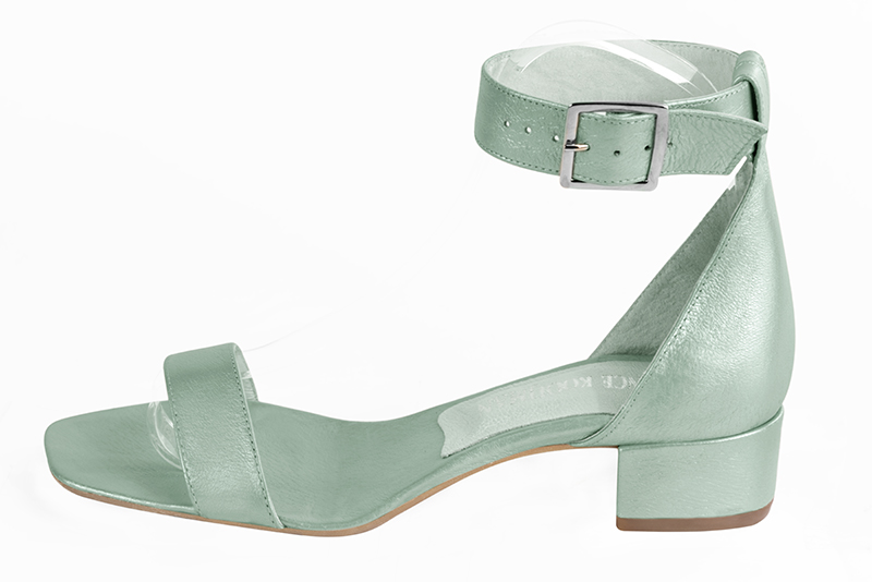 Sandale femme vert pastel Sandale soir es et c r monies Bout