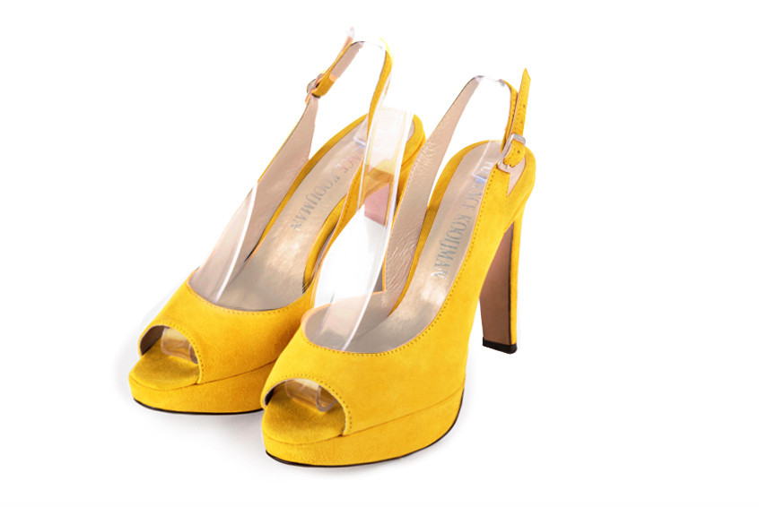 Sandales habillées jaune soleil pour femme - Florence KOOIJMAN