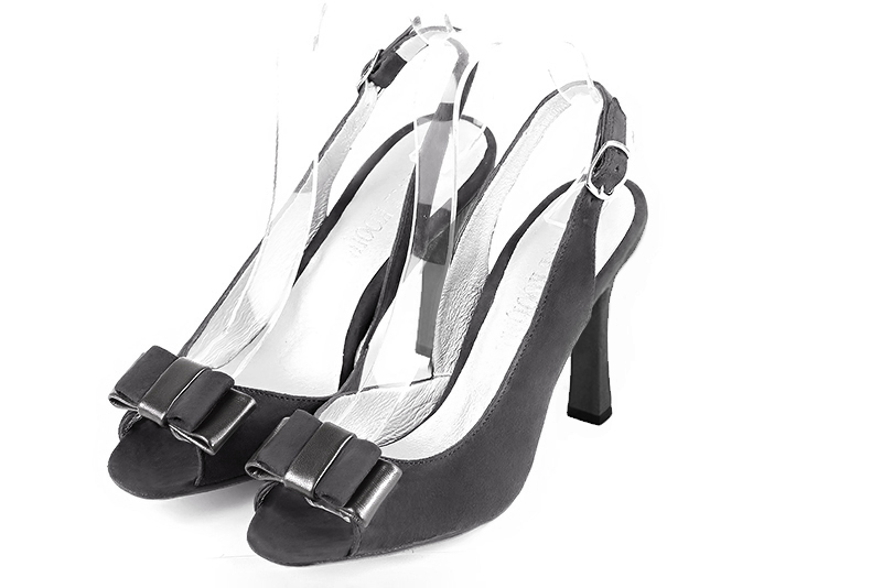 Sandales habillées gris acier pour femme - Florence KOOIJMAN