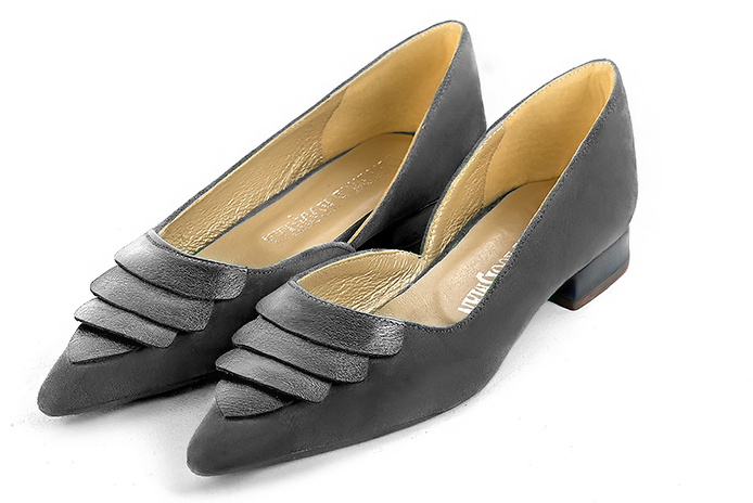 Escarpins habillés gris acier - Florence KOOIJMAN