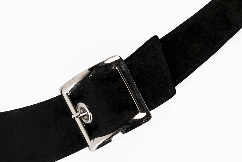 Bracelets pour bottes et cuissardes : A porter sur des bottes ou cuissardes autour des chevilles | couleur noir mat. Vue de profil - Florence KOOIJMAN