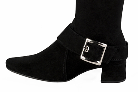 Bracelets pour bottes et cuissardes : A porter sur des bottes ou cuissardes autour des chevilles | couleur noir mat. Vue arrière - Florence KOOIJMAN