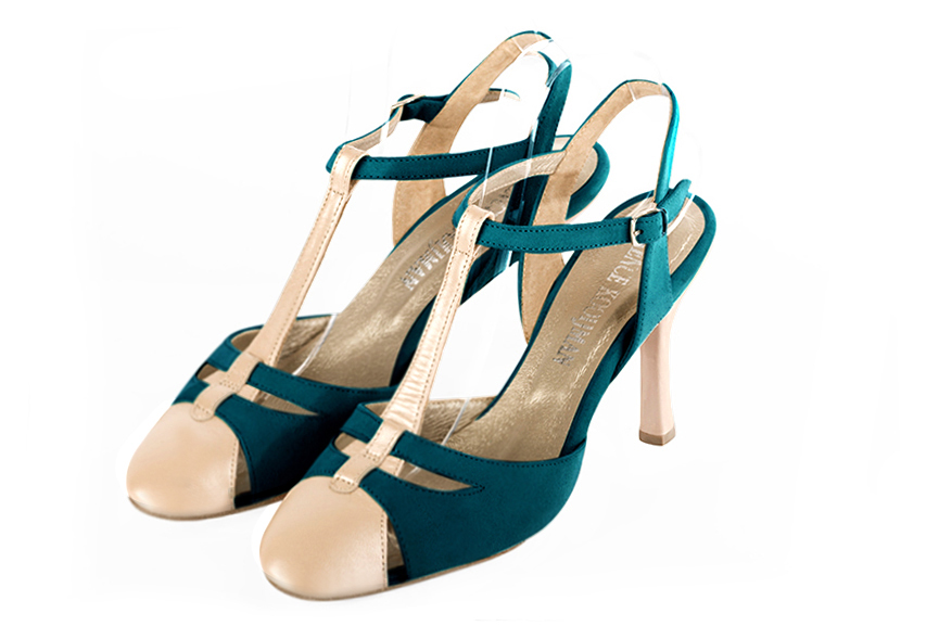 Chaussures habillées bleu canard pour femme - Florence KOOIJMAN