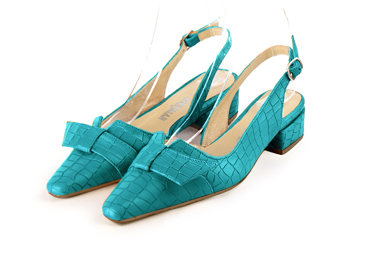 Chaussures habillées bleu turquoise pour femme - Florence KOOIJMAN