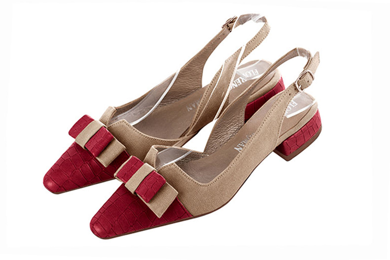 Chaussures habillées rouge carmin pour femme - Florence KOOIJMAN