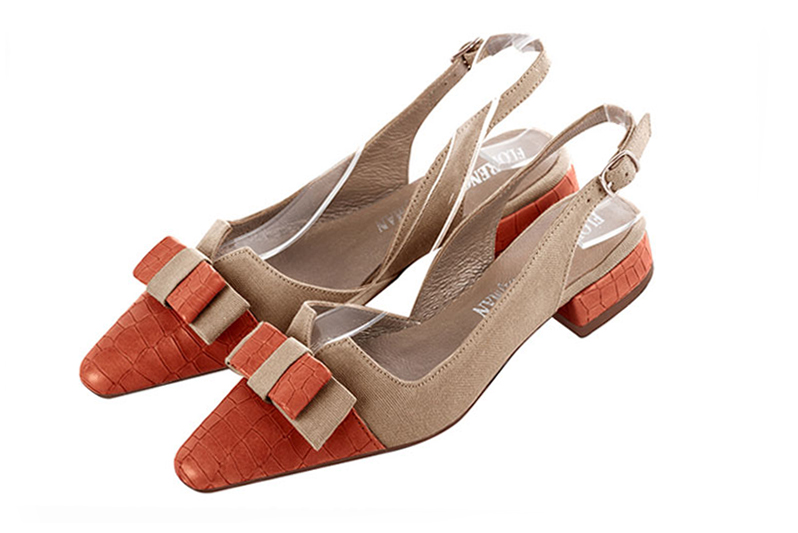 Chaussures habillées beige sahara pour femme - Florence KOOIJMAN