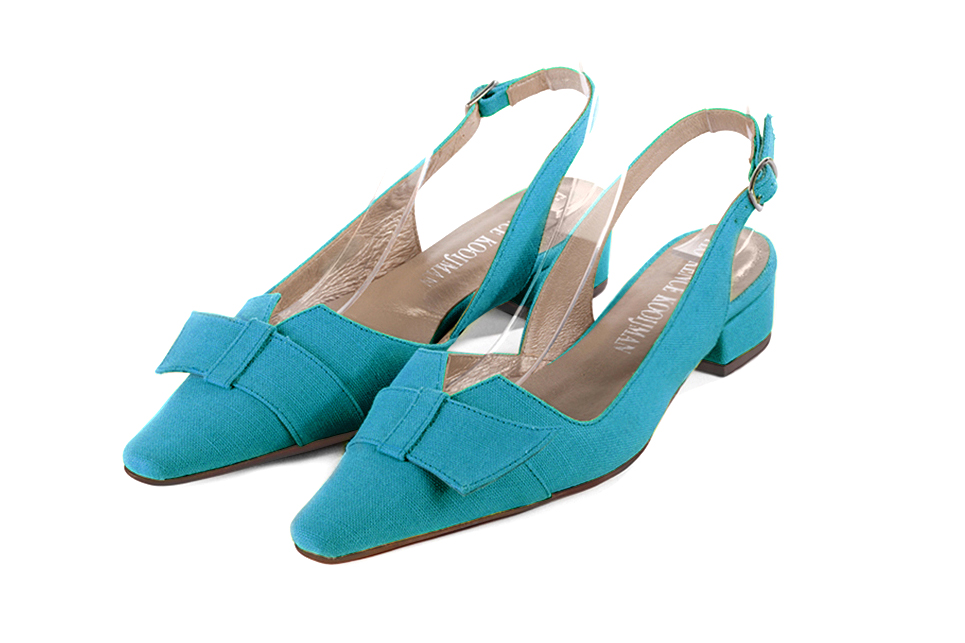 Chaussures habillées bleu turquoise pour femme - Florence KOOIJMAN