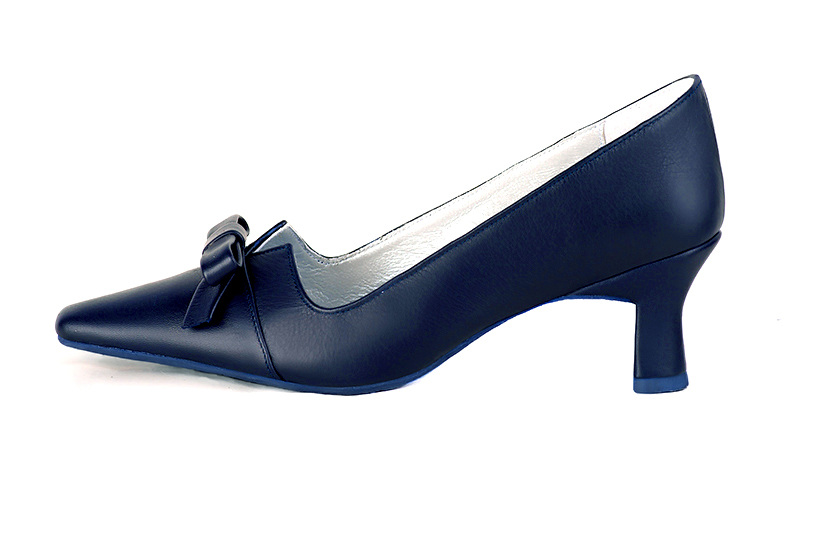 Escarpin :  couleur bleu marine.. Vue de profil - Florence KOOIJMAN