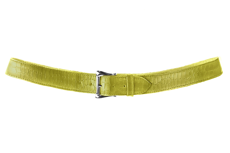 Ceinture femme  vert pistache. Personnalisation. Vue de profil - Florence KOOIJMAN